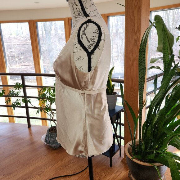 EXPRESS DESIGN STUDIO Shimmery Champaign Colored Fitted Cami - Picture 3 of 8